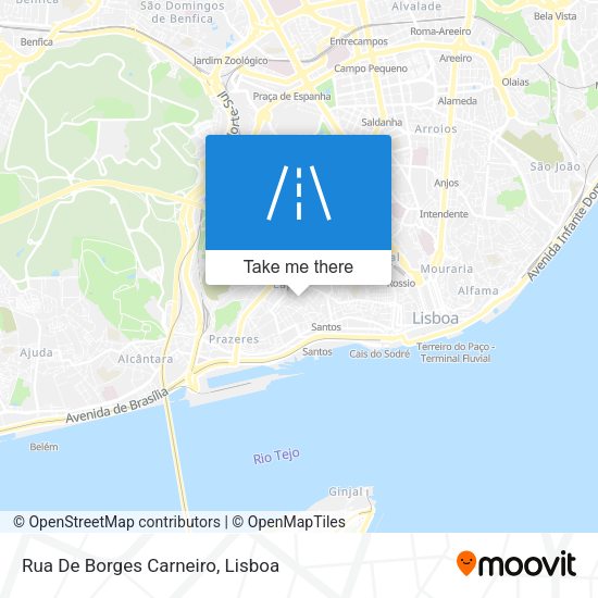 Rua De Borges Carneiro map