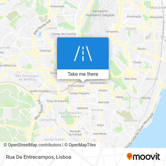 Rua De Entrecampos map
