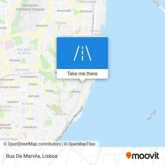 Rua De Marvila map