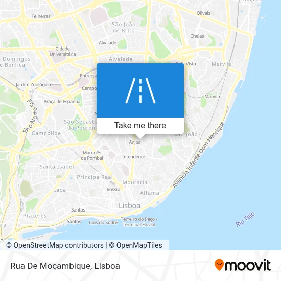 Rua De Moçambique map