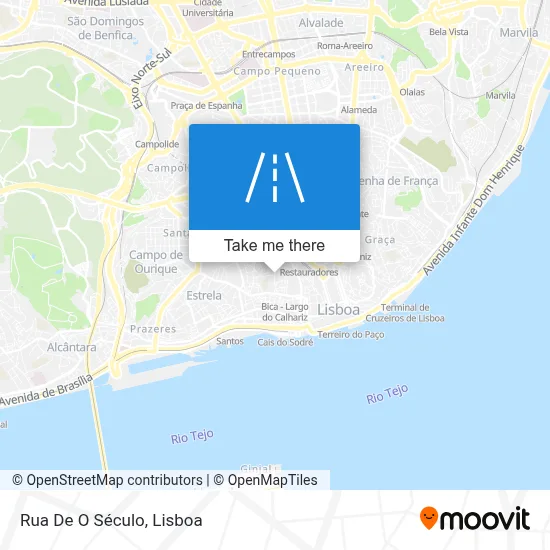 Rua De O Século map