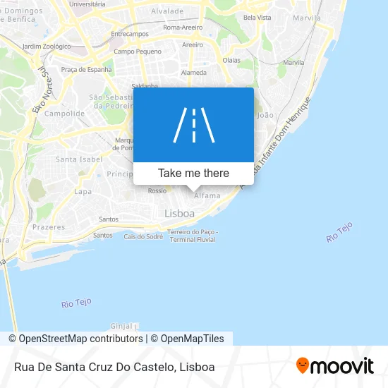 Rua De Santa Cruz Do Castelo map