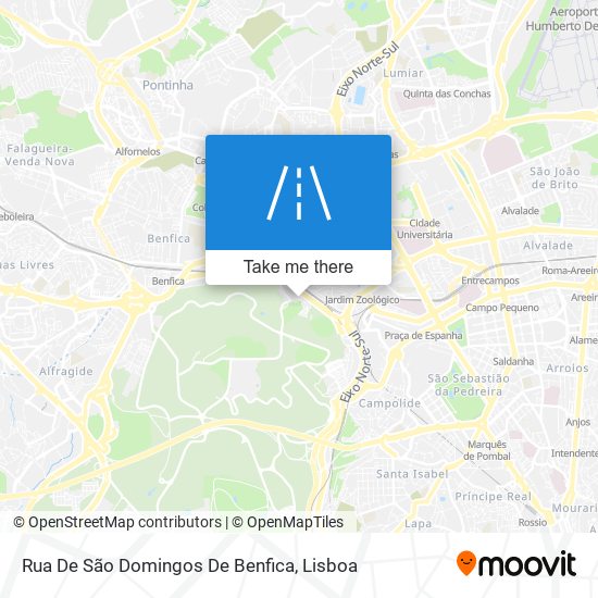 Rua De São Domingos De Benfica mapa