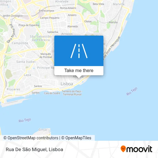 Rua De São Miguel map