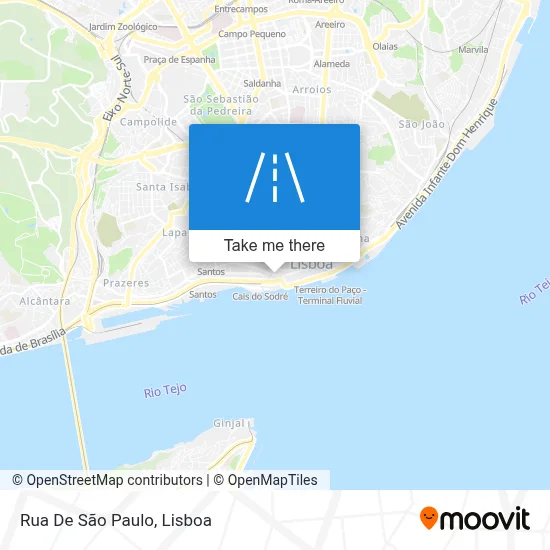 Rua De São Paulo map