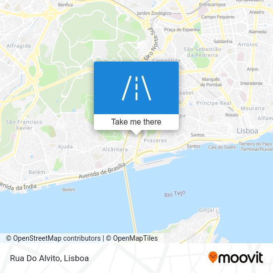 Rua Do Alvito mapa