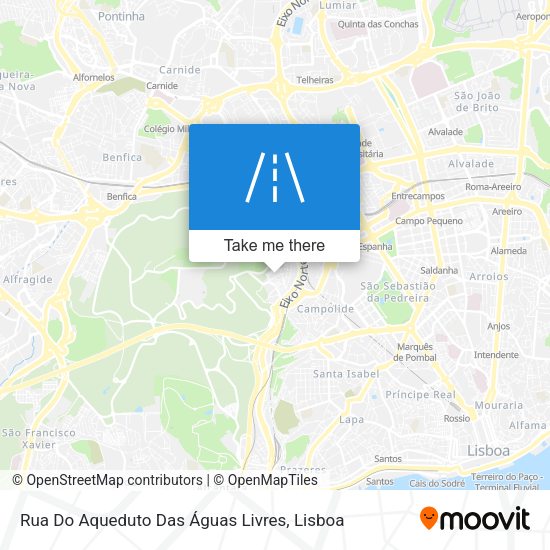 Rua Do Aqueduto Das Águas Livres map