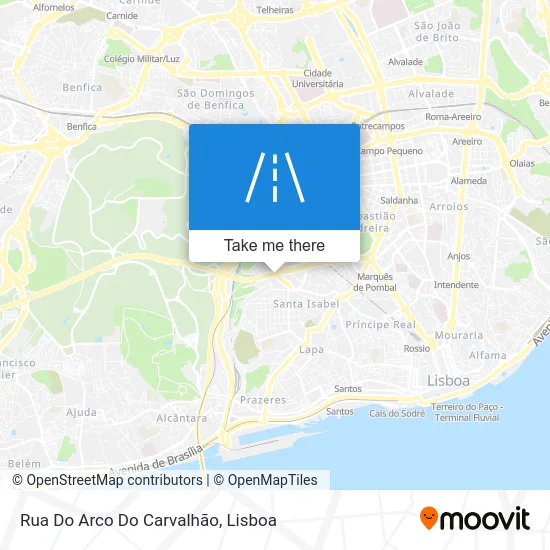 Rua Do Arco Do Carvalhão map