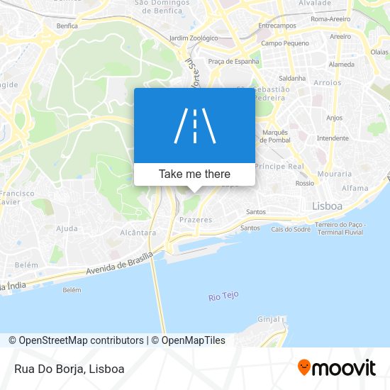 Rua Do Borja mapa