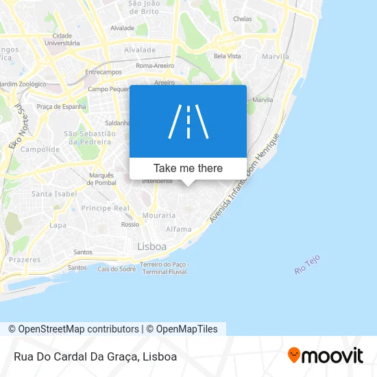 Rua Do Cardal Da Graça map