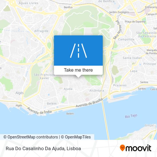 Rua Do Casalinho Da Ajuda mapa