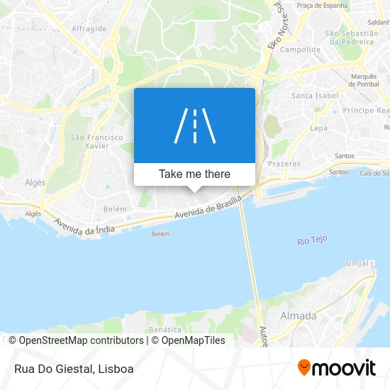 Rua Do Giestal map