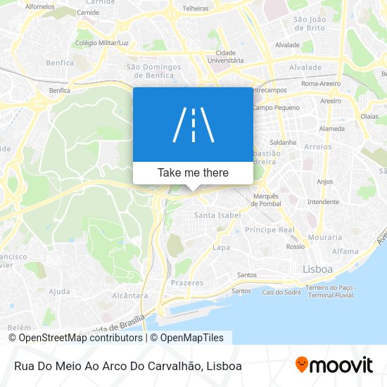 Rua Do Meio Ao Arco Do Carvalhão map