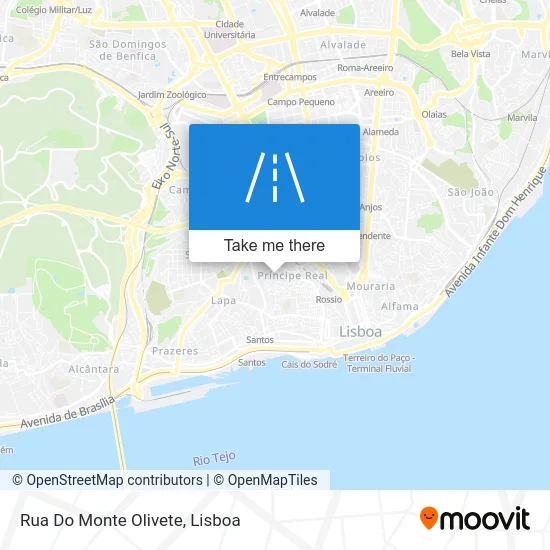 Rua Do Monte Olivete map