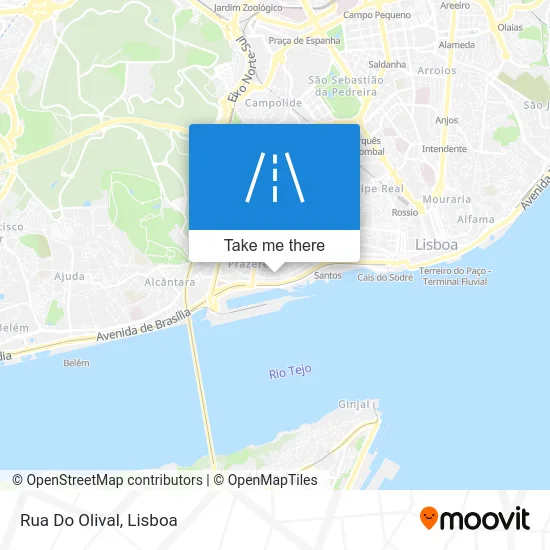 Rua Do Olival map