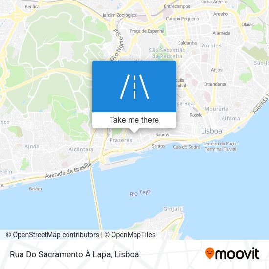 Rua Do Sacramento À Lapa map