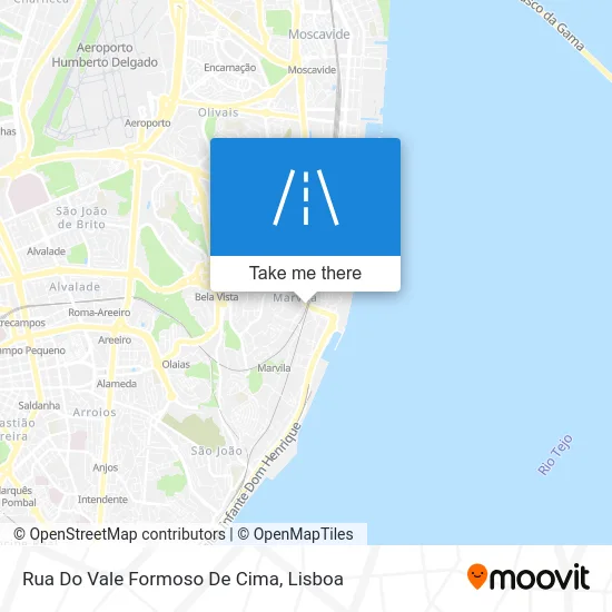 Rua Do Vale Formoso De Cima map