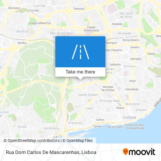 Rua Dom Carlos De Mascarenhas map