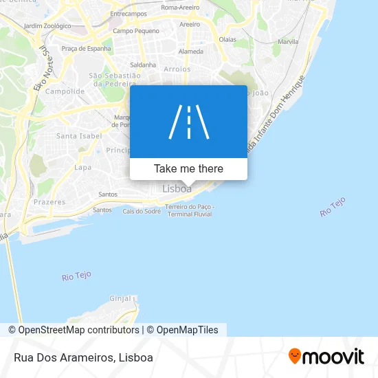 Rua Dos Arameiros map