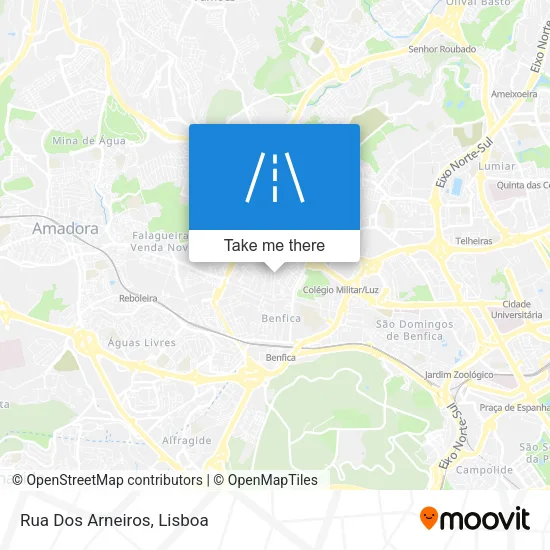 Rua Dos Arneiros map