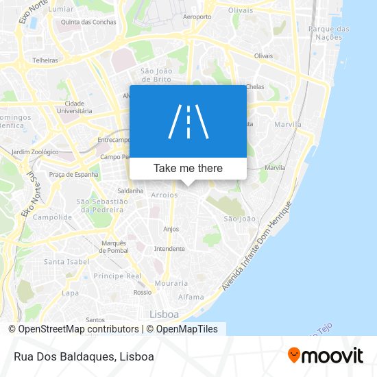 Rua Dos Baldaques mapa