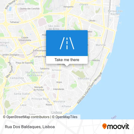 Rua Dos Baldaques map
