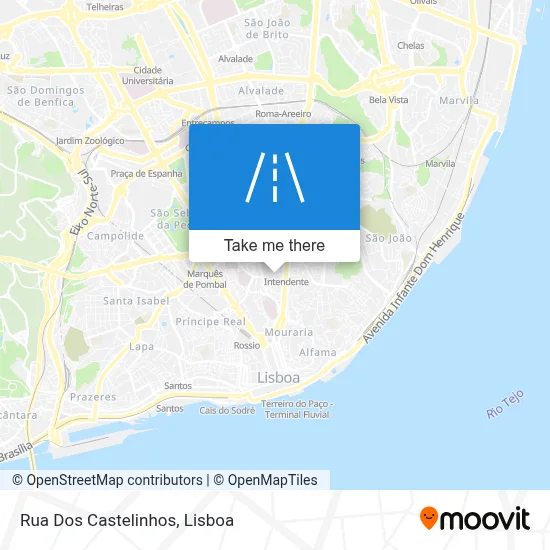 Rua Dos Castelinhos map