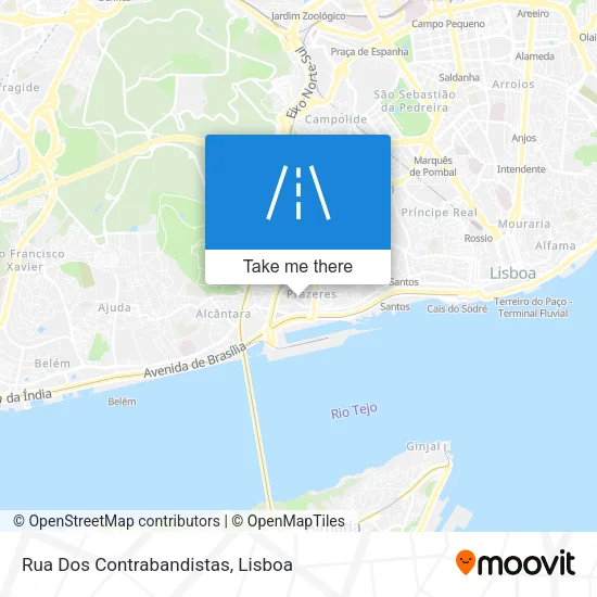 Rua Dos Contrabandistas map