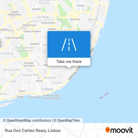 Rua Dos Cortes Reais map