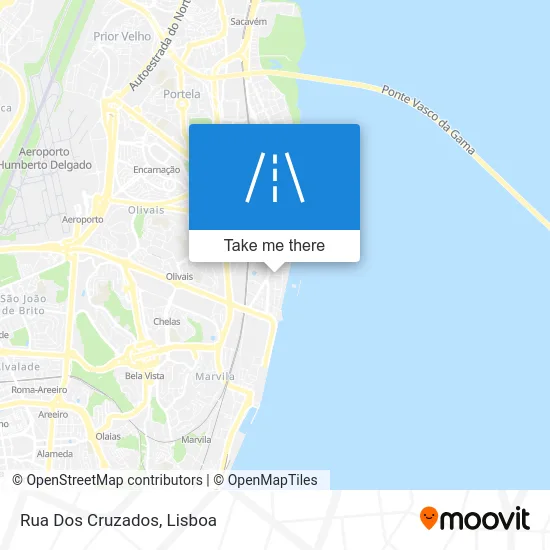 Rua Dos Cruzados map