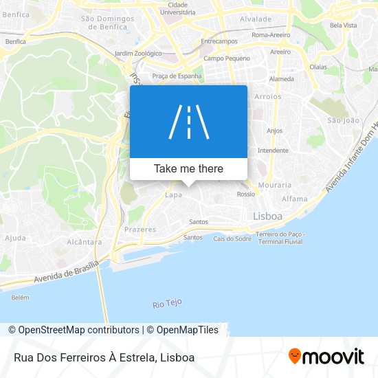 Rua Dos Ferreiros À Estrela map