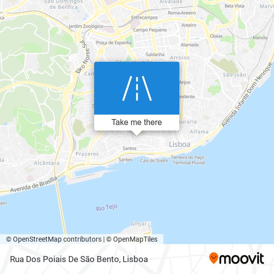 Rua Dos Poiais De São Bento map