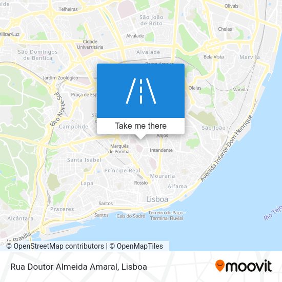 Rua Doutor Almeida Amaral map
