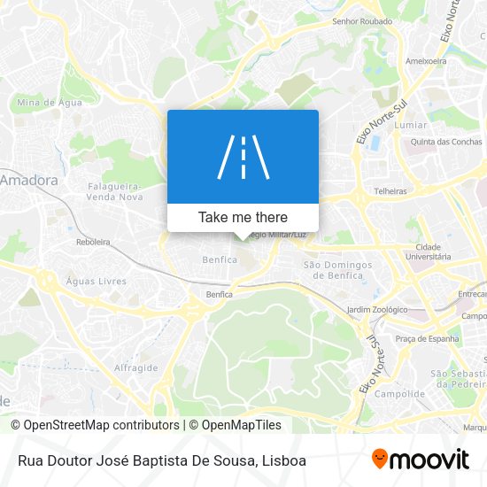 Rua Doutor José Baptista De Sousa mapa