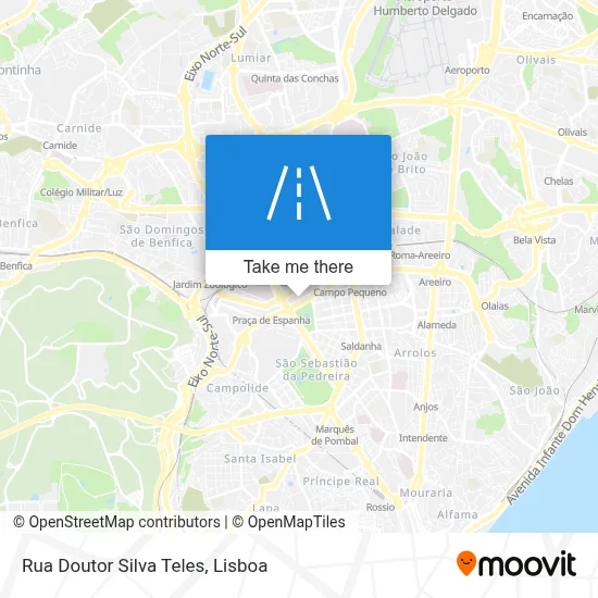 Rua Doutor Silva Teles map