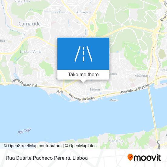 Rua Duarte Pacheco Pereira mapa