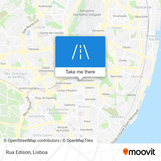 Rua Edison map