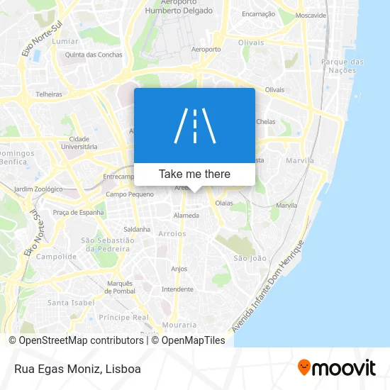 Rua Egas Moniz map