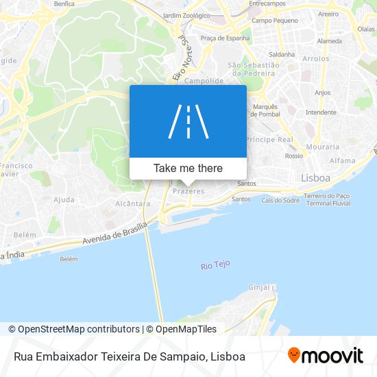 Rua Embaixador Teixeira De Sampaio mapa