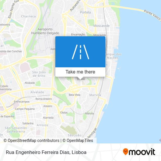 Rua Engenheiro Ferreira Dias mapa