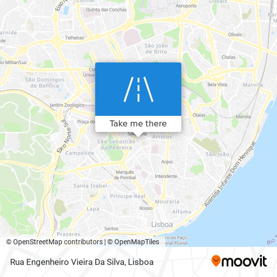 Rua Engenheiro Vieira Da Silva map