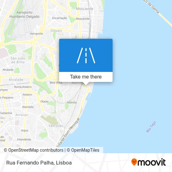Rua Fernando Palha map