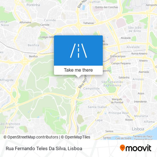 Rua Fernando Teles Da Silva mapa