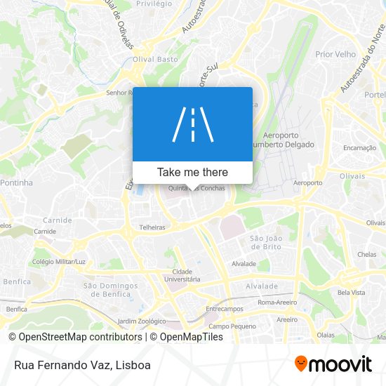 Rua Fernando Vaz mapa