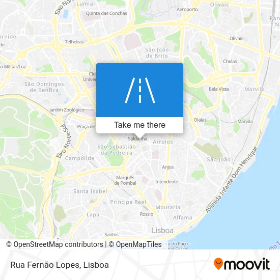 Rua Fernão Lopes map