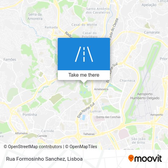 Rua Formosinho Sanchez mapa