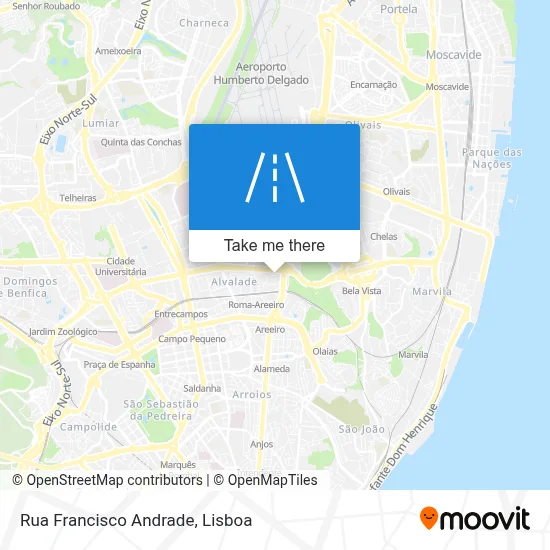 Rua Francisco Andrade map