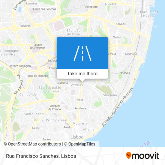 Rua Francisco Sanches map