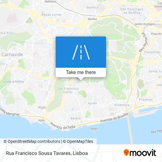 Rua Francisco Sousa Tavares mapa