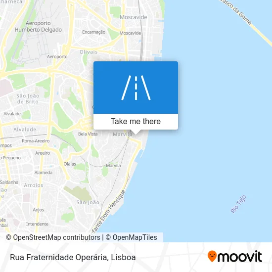 Rua Fraternidade Operária map